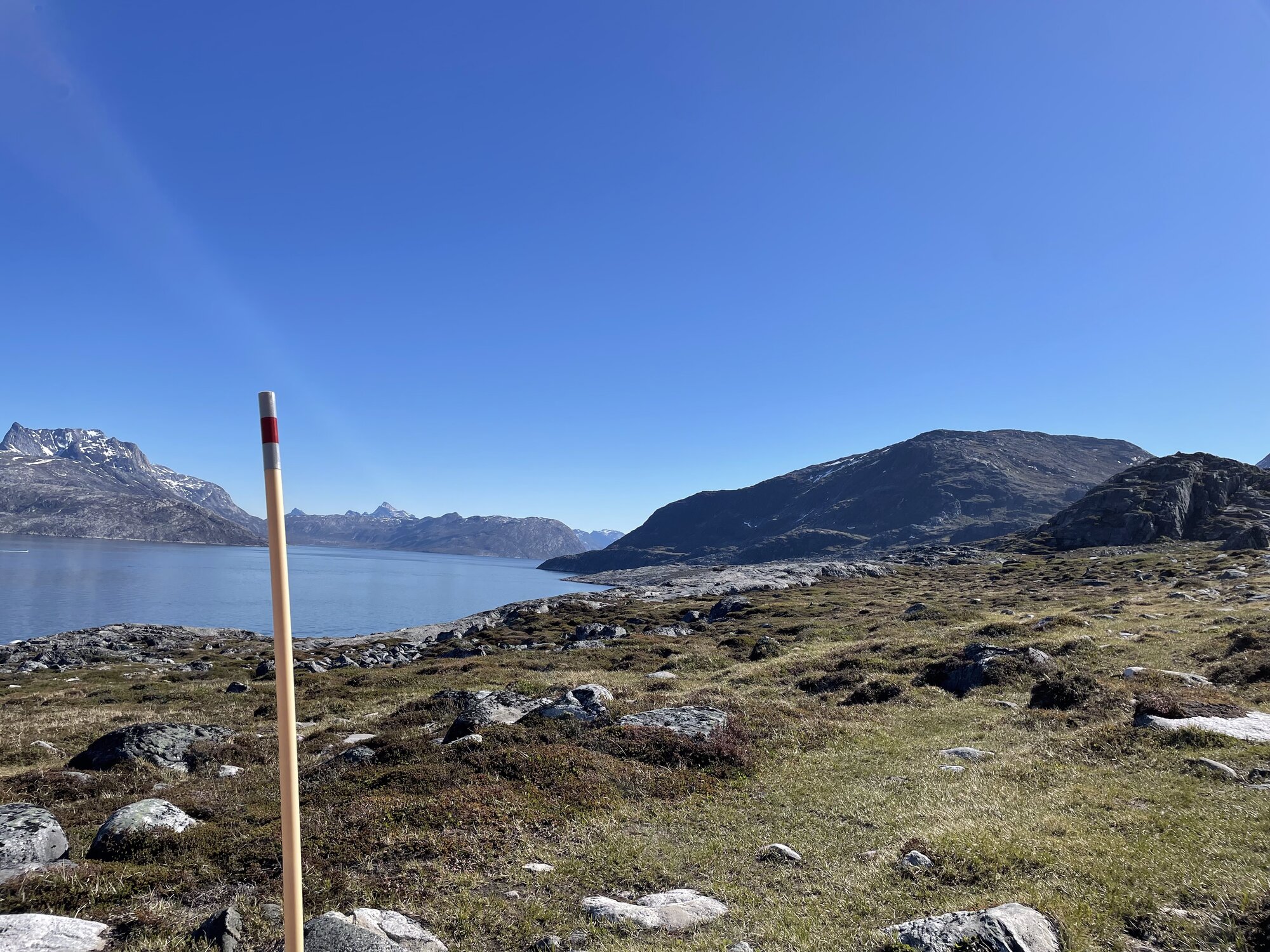 Udsigt over Nuuk-fjorden fra vandreruten
